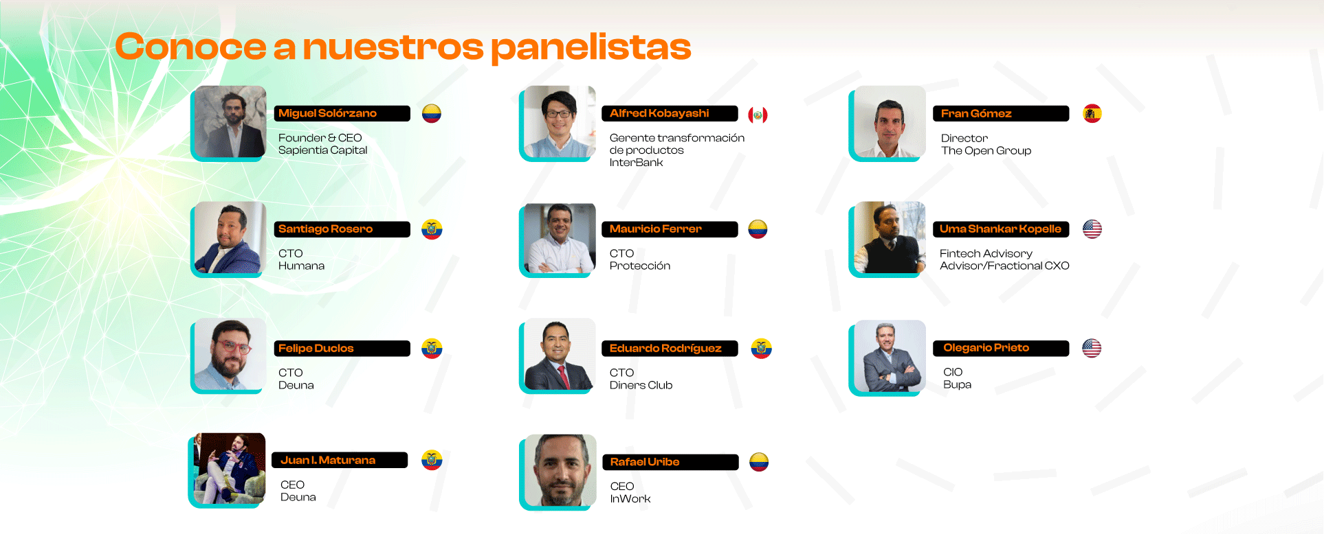Conoce a nuestros panelistas