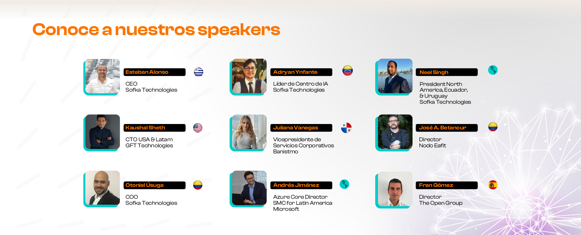 Conoce a nuestros speakers